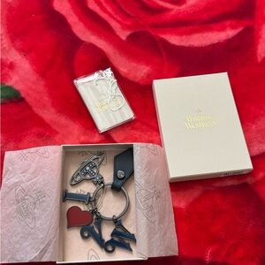 Vivienne Westwood Keychain with Heart and Letters